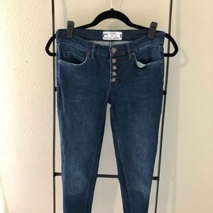 Free People raw cut jeans